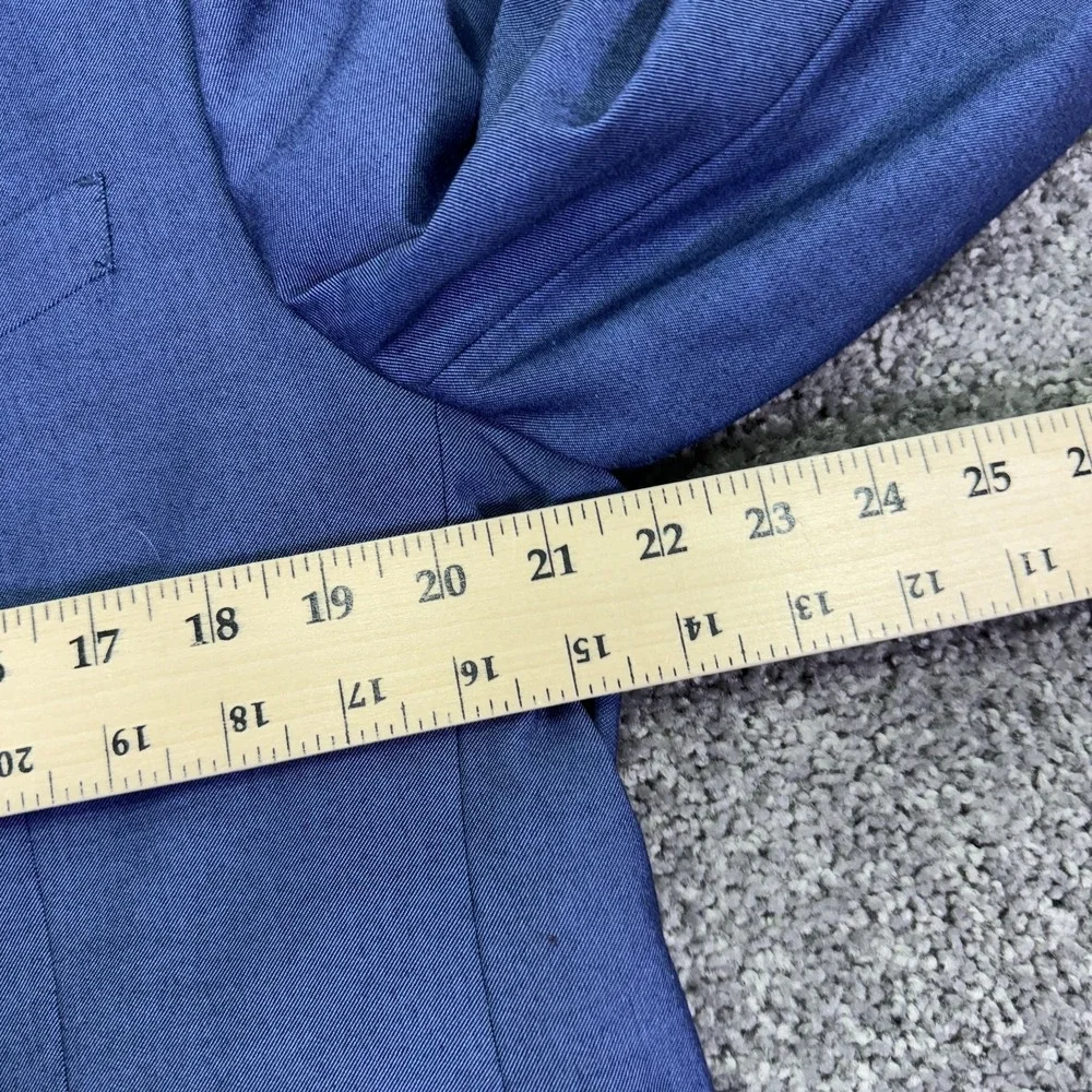 The Savile Row Company Suit Jacket Mens 44R Blue Brixton Stretch Lined Formal
